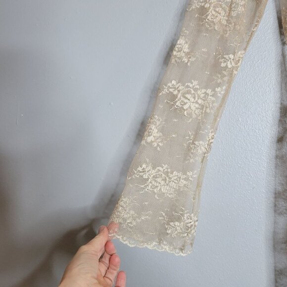 NWT The Limited Womens M Y2K Lace Fairy Grunge Whimsygoth HIgh Neck Layering Top - Picture 5 of 9